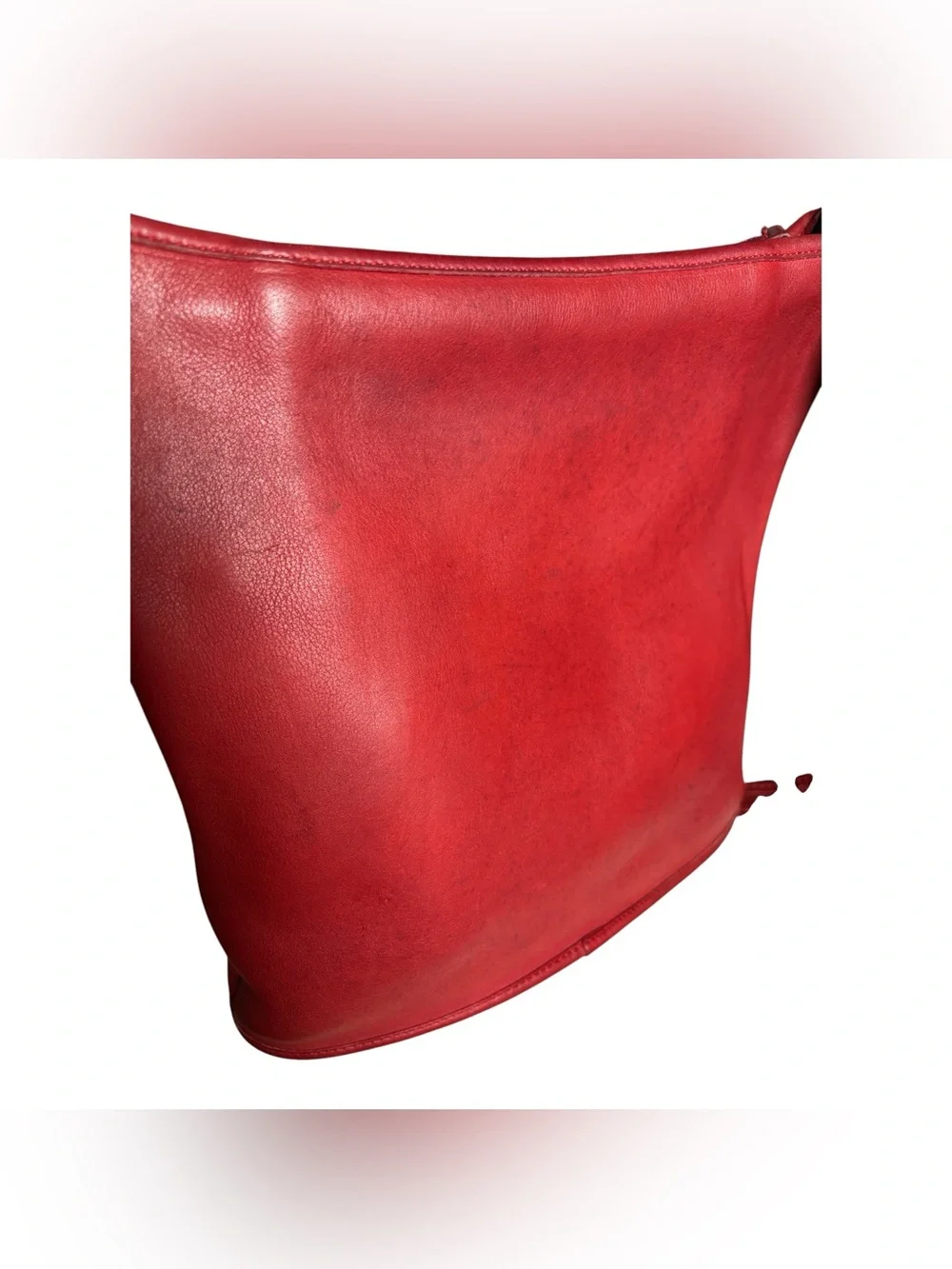Vintage Coach Slim Duffle, Red